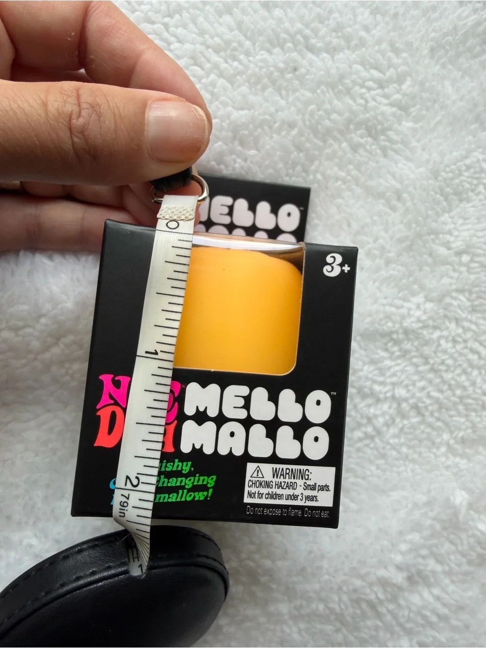 NIB Mello Mallo Yellow Squishy Marshmallow Toy NEEDOH